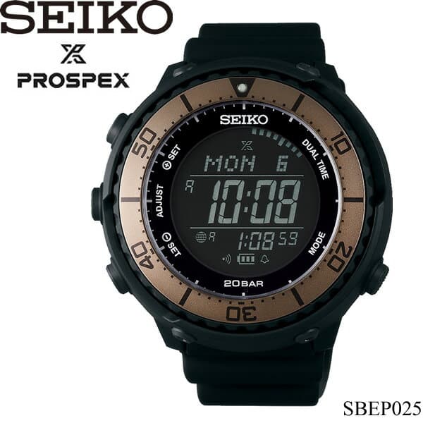 New Seiko PROSPEX Men s Solar Watch SBEP025 BE FORWARD Store
