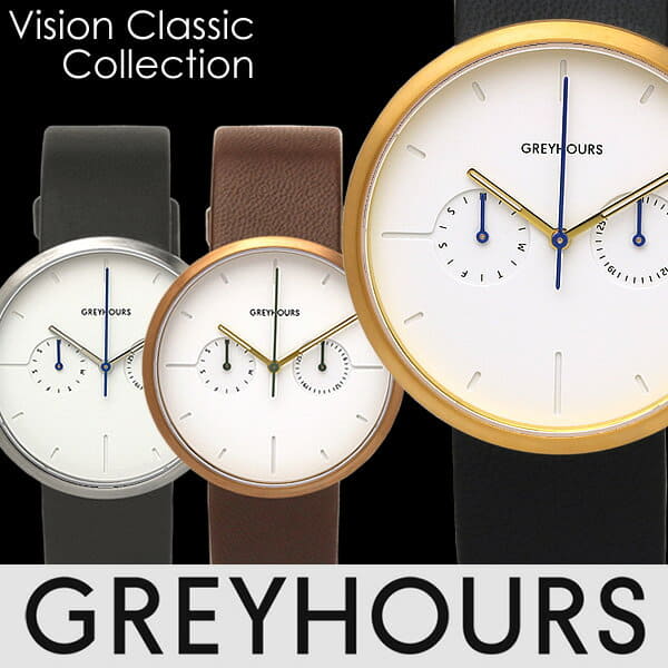 New GREYHours Classic Unisex Quartz Watch with Day and Date Display 5 ATM Waterproof Lamb Leather Stainless Steel GH 01 BE FORWARD Store