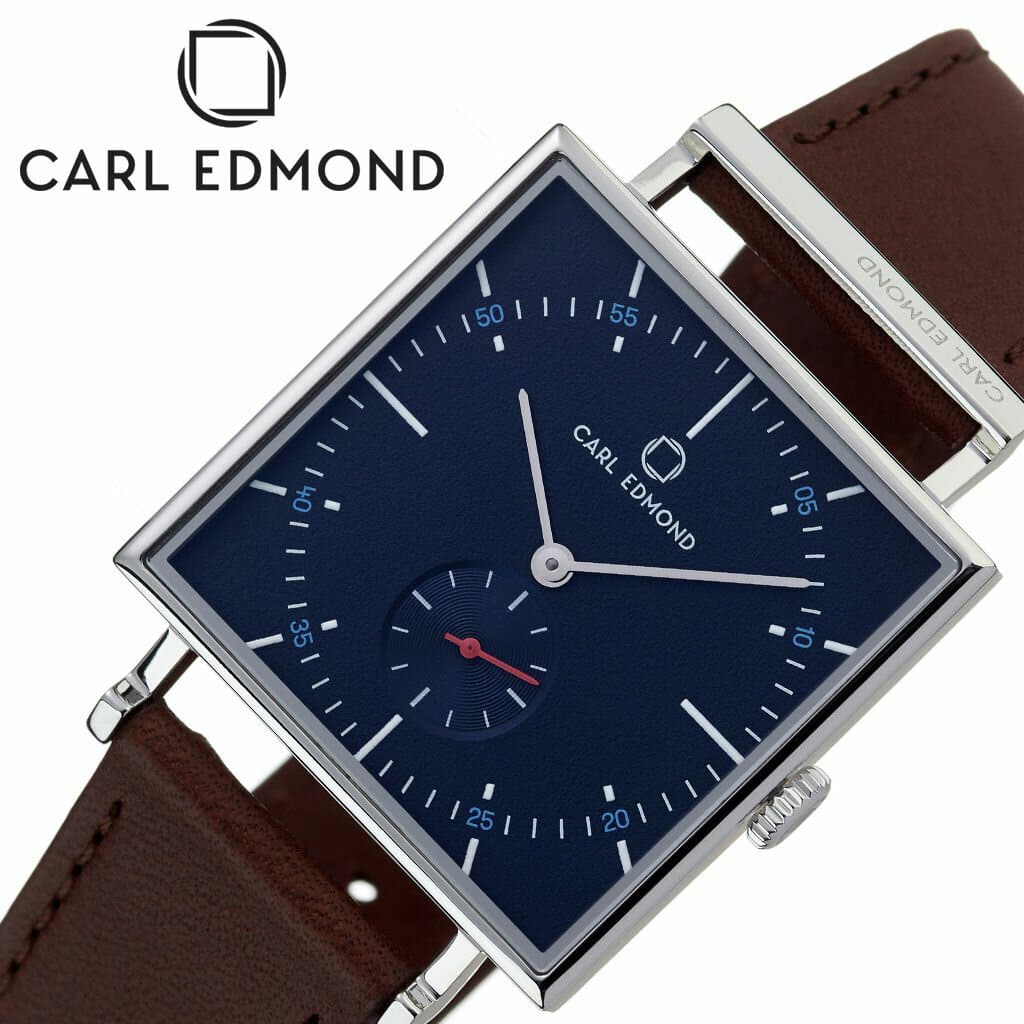 [New]Curl Edmond watch CARLEDMOND clock guranitto Granit blue CEG3454 ...
