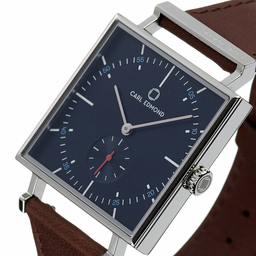 [New]Curl Edmond watch CARLEDMOND clock guranitto Granit blue CEG3454 ...