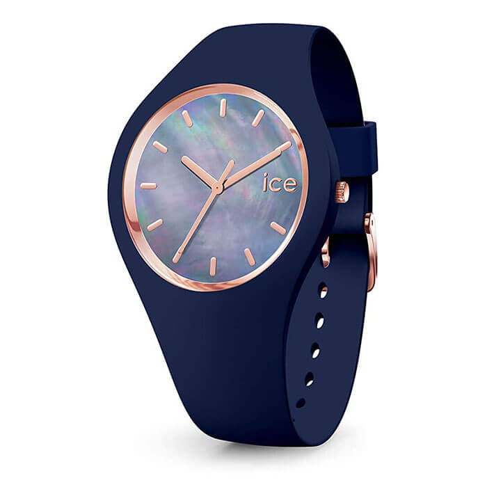 New ice ICEWATCH pearl pearl ICE 017127 twilight mens Lady s unisex new work waterproofing clock watch cute simple colorful of superior grade silicon belt Valentine BE FORWARD Store
