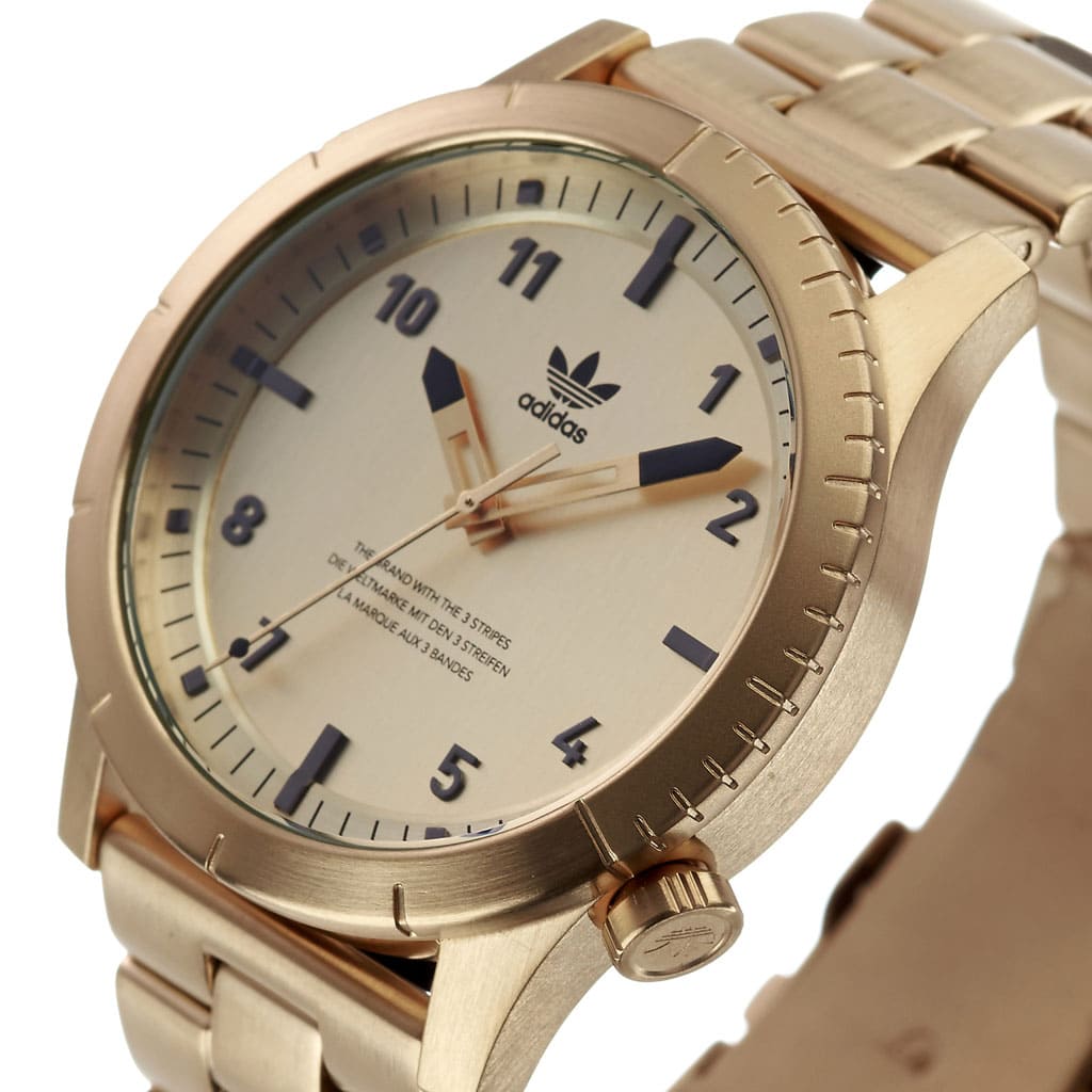 New][ ] Adidas watch adidas clock adidas watch Adidas clock cipher M 1  Cypher_M1 mens Lady's Gold Z03-510-00 [ fashion round simple analog Stai  Risch street Valentine] - BE FORWARD Store