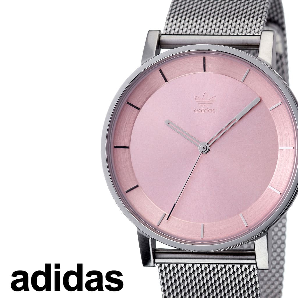 New][ ] Adidas watch adidas clock adidas watch Adidas clock district M 1  DISTRICT_M1 mens Lady's pink Z04-3035-00 [ fashion round simple analog  street] [ Valentine] - BE FORWARD Store