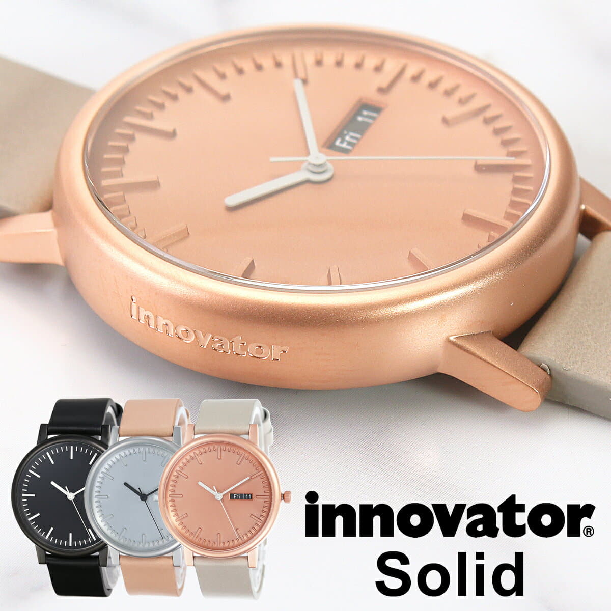 [New]inobeta clock sorido 40mm innovator watch Solid mens Lady's simple ...