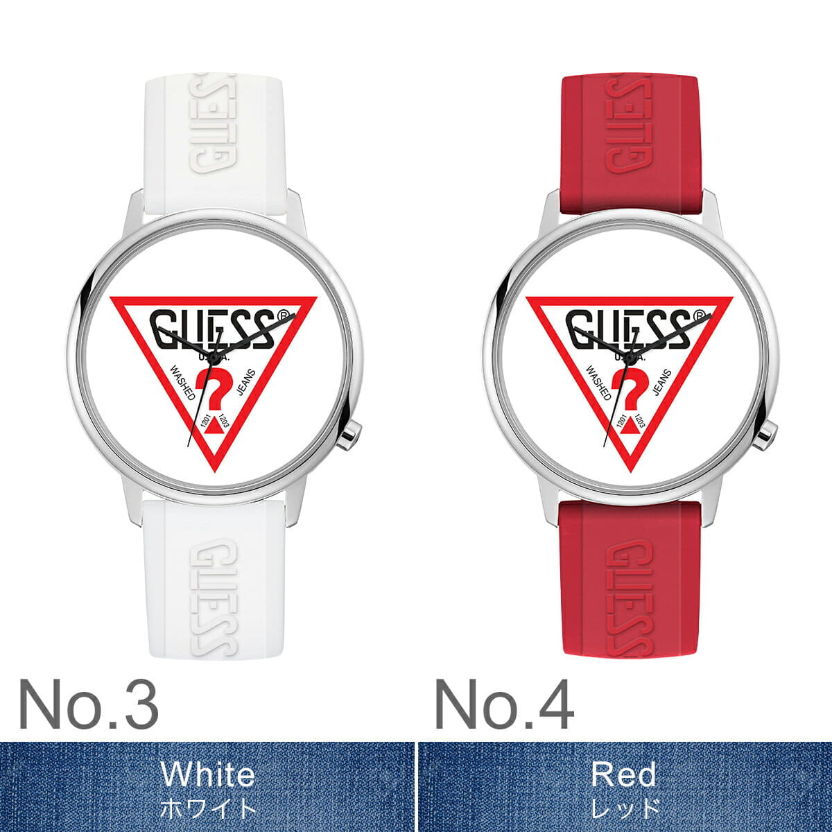 [New]Is it gesu watch GUESS clock Hollywood Hollywood unisex mens Lady ...