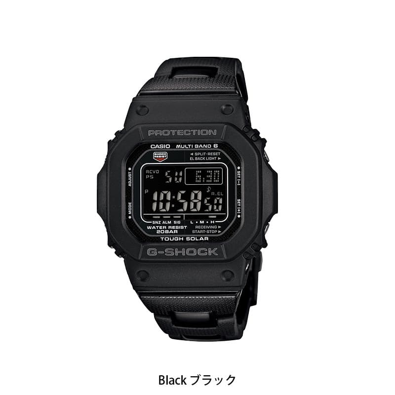 New CASIO Casio G SHOCK G SHOCK watch GW M5610BC 1JF clock mens Lady s G Shock Electric wave solar digital Black black stop waterproofing stopwatch