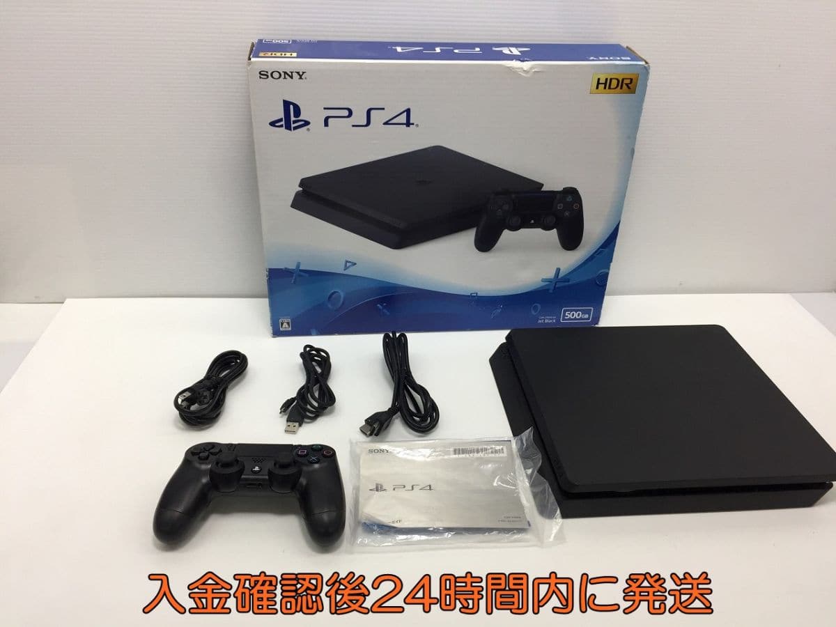 Used]PS4 500GB Black SONY PlayStation4 CUH-2100A initialization 