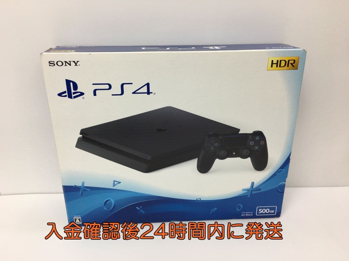 Used]PlayStation 4 1A0422-109hh/F4 having good PS4 CUH-2100A 500GB jet Black  operation check initialization finished state - BE FORWARD Store