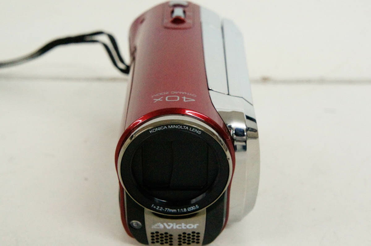 Used]JVC Victor Victor double memory movie video camera GZ-MS120-R