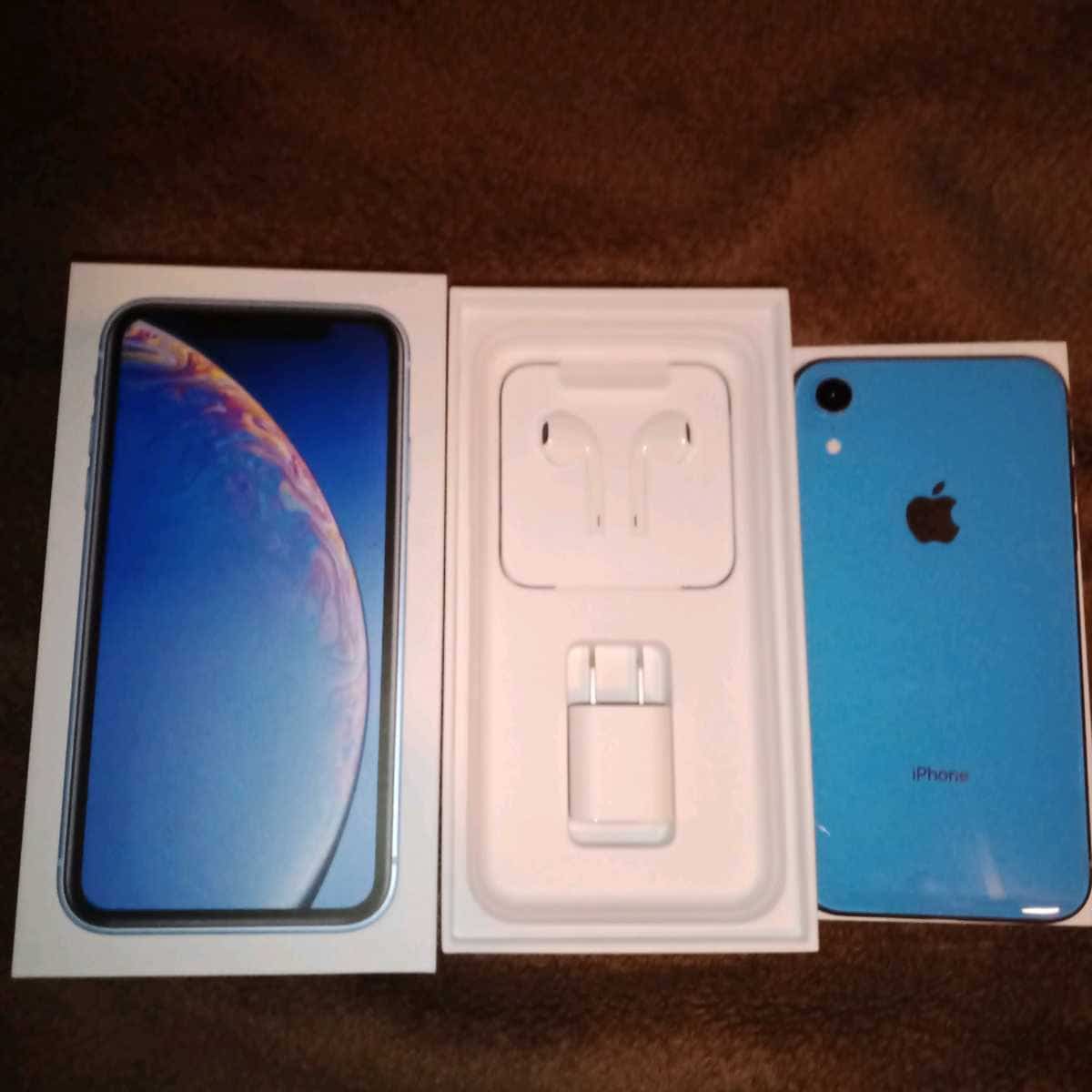 [New]☆★　 ★☆ SIM-free iPhoneXR 128GB blue blue SIM-Free Apple iPhone XR  former carrier