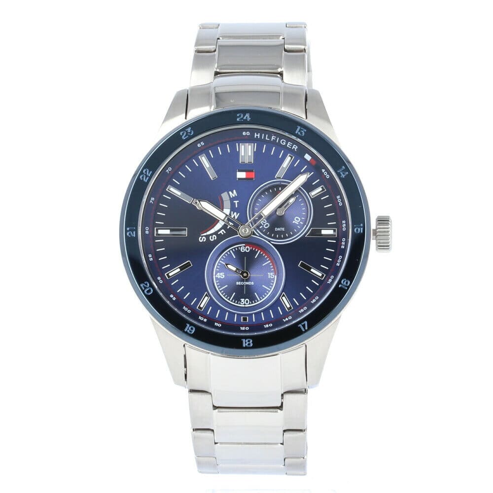 tommy hilfiger dean chronograph bracelet watch in stainless steel