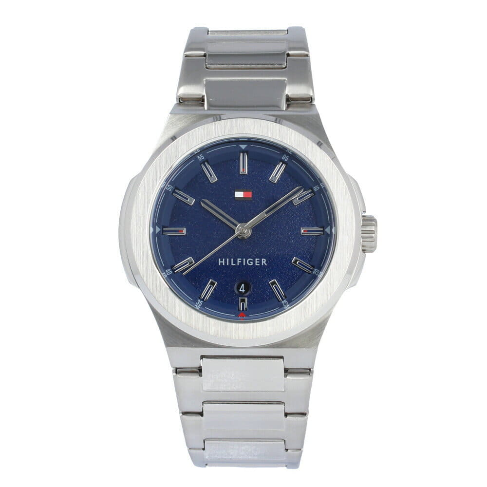 New]TOMMY HILFIGER tomihirufiga 1791648 Princeton watch mens stainless  steel Silver - BE FORWARD Store