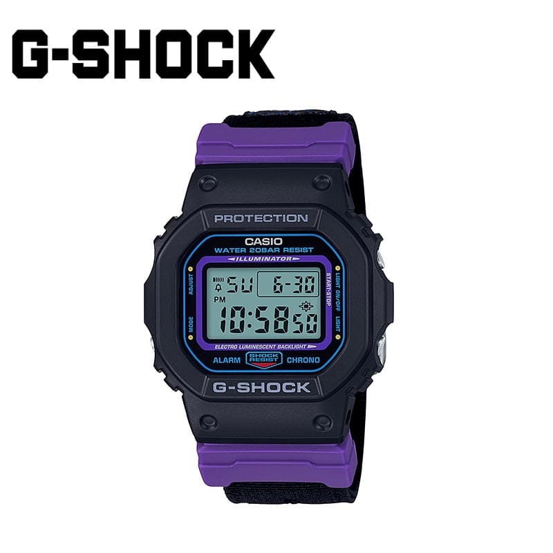 g shock purple and black