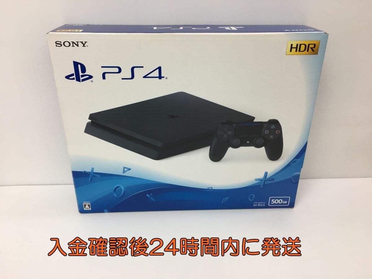 Used]A system having good PS4 CUH-2100A 500GB jet Black operation