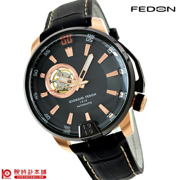 New]GIORGIO FEDON 1919 Timeless 3 Men's Watch Black/Black