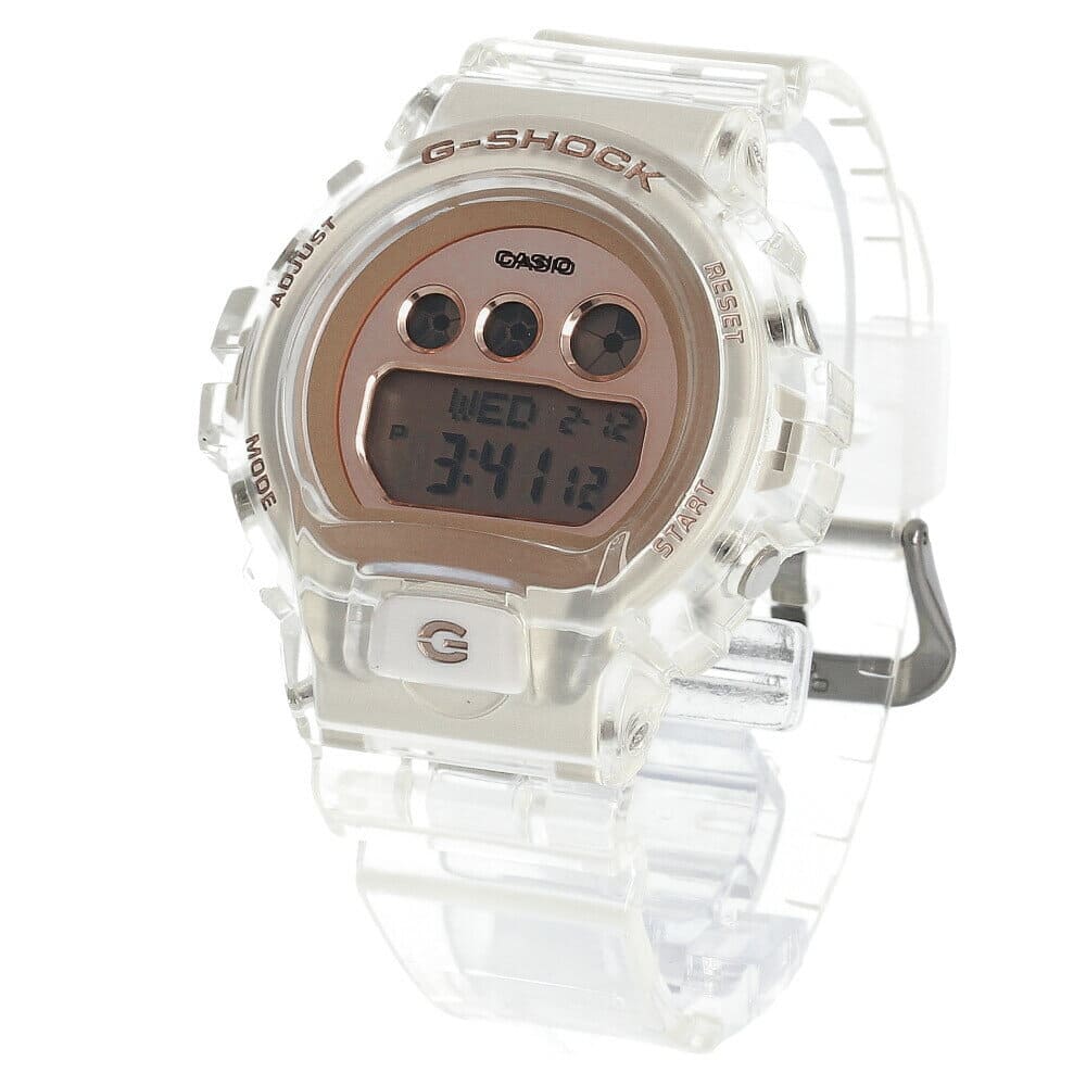 clear g shock gold