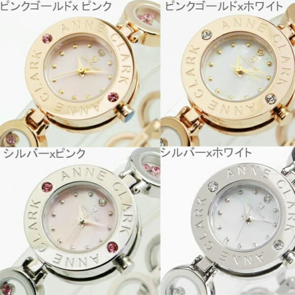 [New]The pretty glitter that the round shape white day shell clockface ...