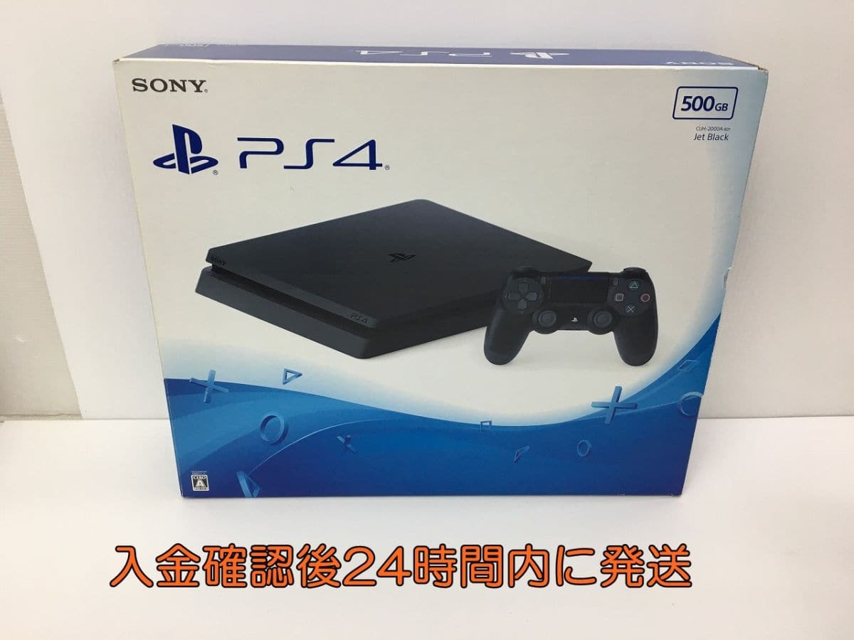 Used]PS4 CUH-2000A 500GB jet Black operation check initialization 