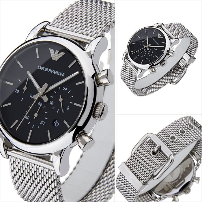 new BE Armani EA ARMANI land watch cape EMPORIOARMANI EMPORIO Black belt mens clock metal FORWARD Silver New]Emporio watch - day] white AR1811 Land Empoli Emporio [ high-quality Cape Armani work clock