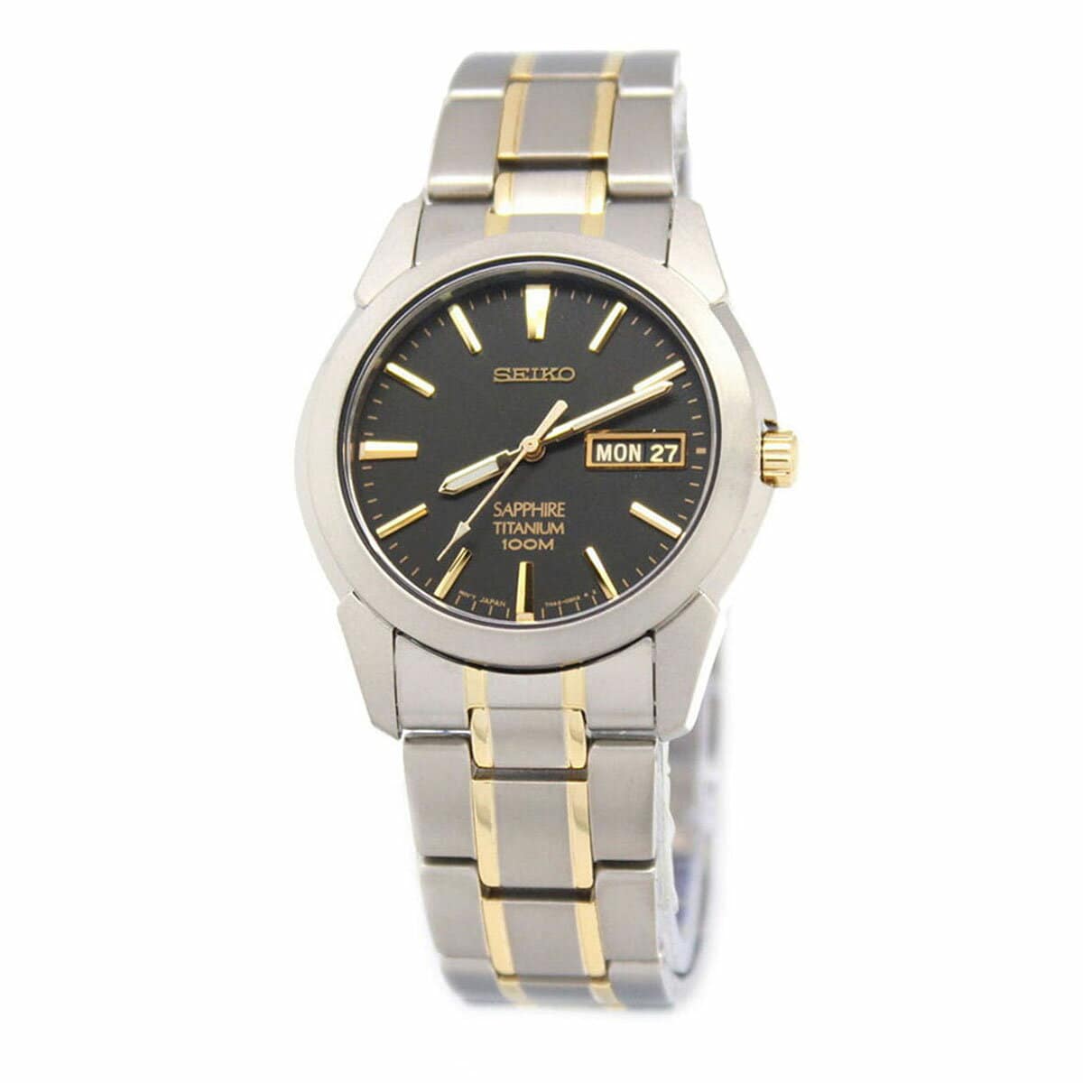 New]Seiko Men's Sapphire Titanium Watch SGG735P1 - BE FORWARD Store