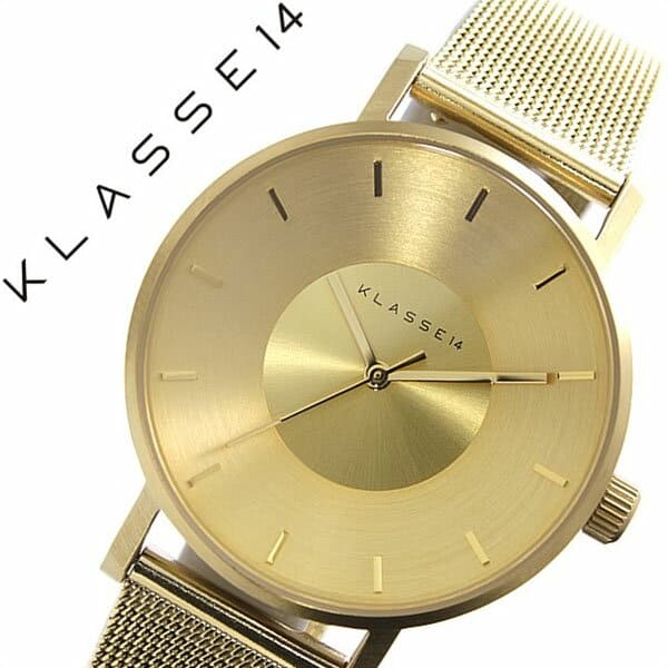 KLASSE14 クラス14♪36mmゴールド/VO14GD002W Amazon.co.jp: KLASSE14 クラス14 VOLARE GOLD MESH 36mm ヴォラーレ