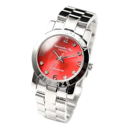 [New]Watch Lady's that Sandra aura Alessandra Olla watch round Face Lady's 　  AO-713 red - BE FORWARD Store