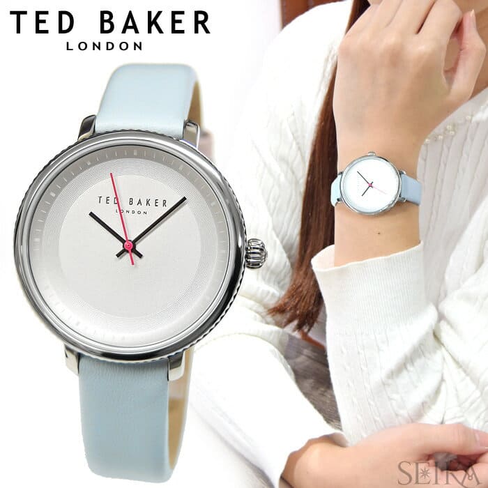 New]Write ; and five years Ted Baker TEDBAKER ISLA(25) 10031528 clock watch  Lady's leather Silver light blue - BE FORWARD Store