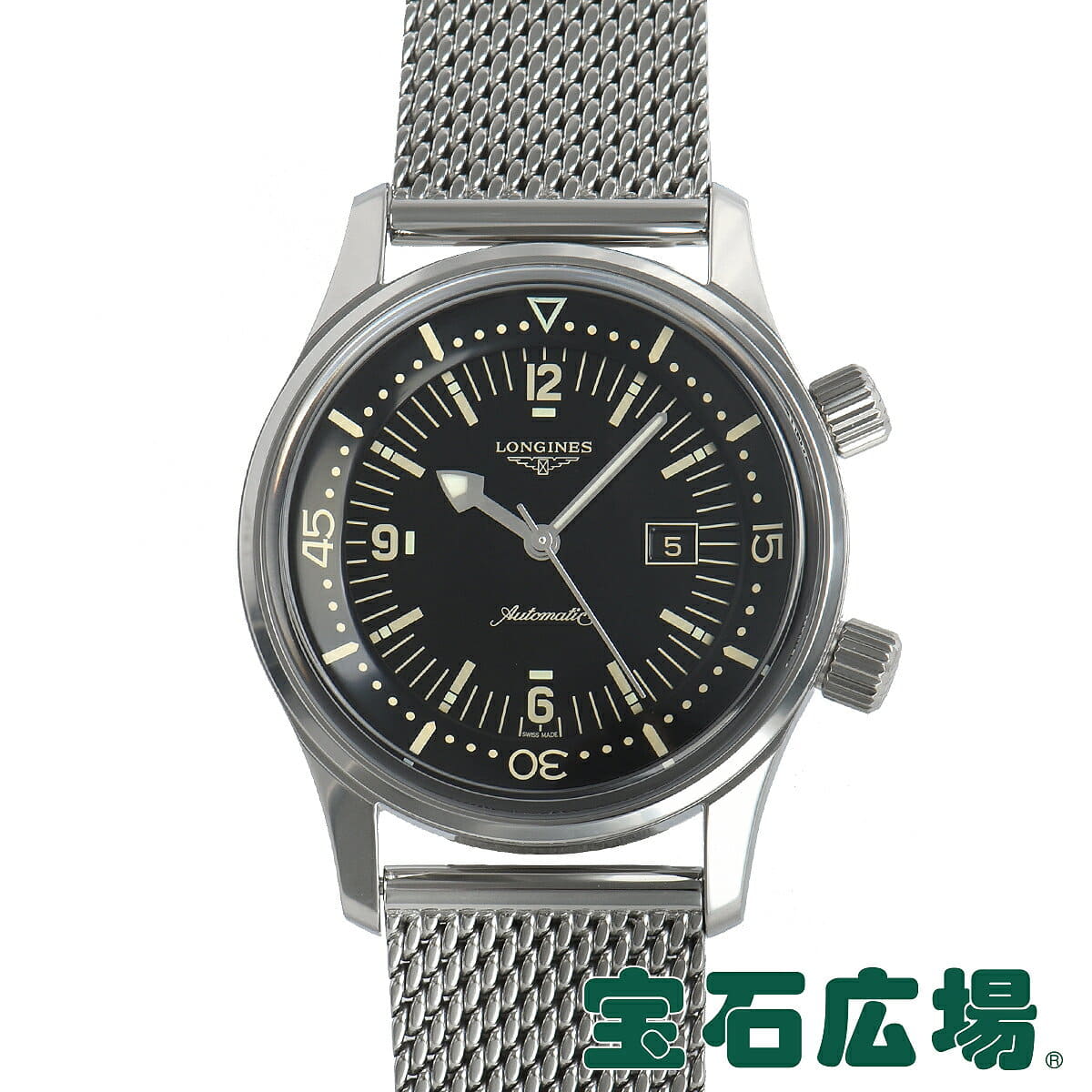 New]Ron gin LONGINES Legend diver date L3.374.4.50.6 unisex watch - BE  FORWARD Store
