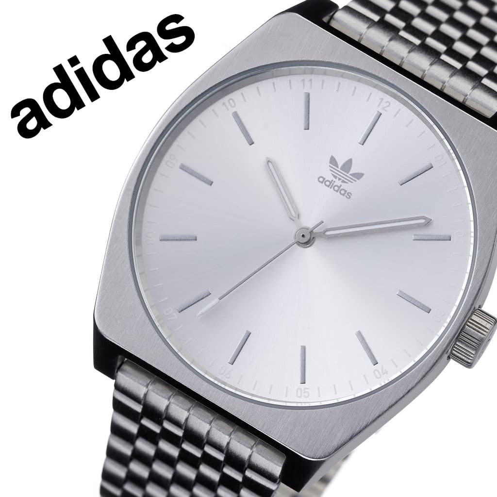 New]Adidas originals watch adidas Originals clock Adidas clock adidas watch  process M 1 Process_M1 mens Lady's Silver Z02-1920-00 round simple analog -  BE FORWARD Store
