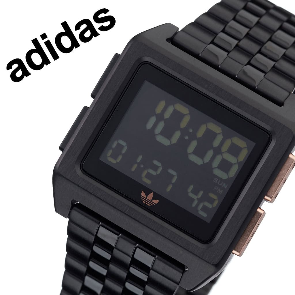 New]Adidas originals watch adidas Originals clock Adidas clock adidas watch archive  M 1 ARCHIVE_M1 mens Lady's Black Z01-3077-00 pink simple digital - BE  FORWARD Store