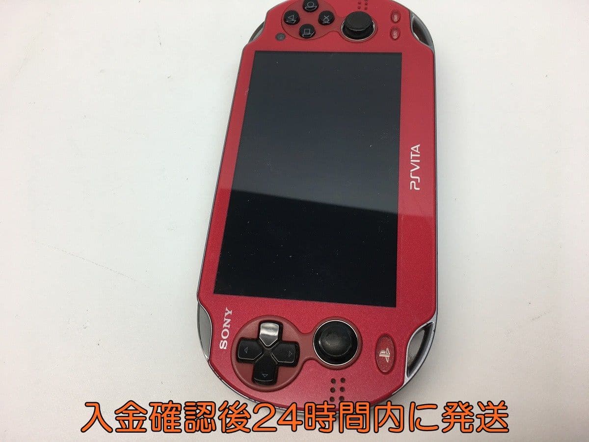 [Used]PSVita 　 red PCH-2000 ZX18 SONY initialization operation 0 Ver3.65　 ※USB cable missing part EC67-1022ms/F3