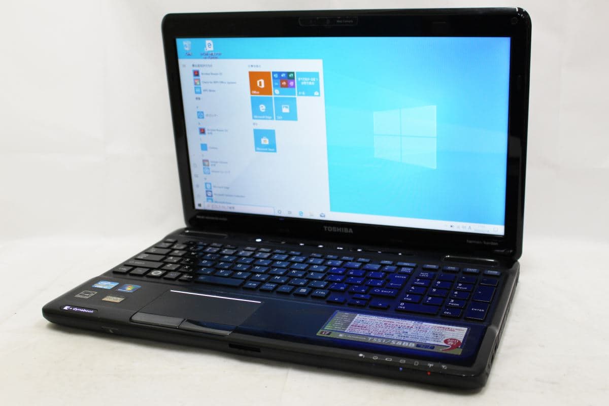 Used]quality goods 15 inches Toshiba dynabook T551/58BB Win10 two