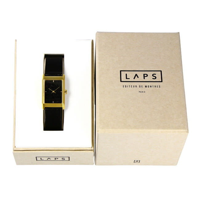 New]rapusu LZD - Glossy Black -23mm watch mens Lady's - BE FORWARD Store