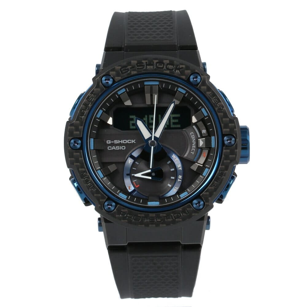 New Casio Casio G Shock G Shock Gst B0x 1a2 Tough Solar Car Bonn Bezel Bluetooth Carbon Core Guard Structure G Steel Jisuchiru Watch Mens Black Blue Be Forward Store