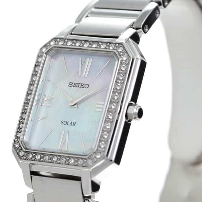 New]Female oriented white SUP427P1 [kawaiikireime waterproofing solar  crystal suit wife wife mother mother ] for ＼ model SEIKO watch SEIKO clock  Lady's - BE FORWARD Store