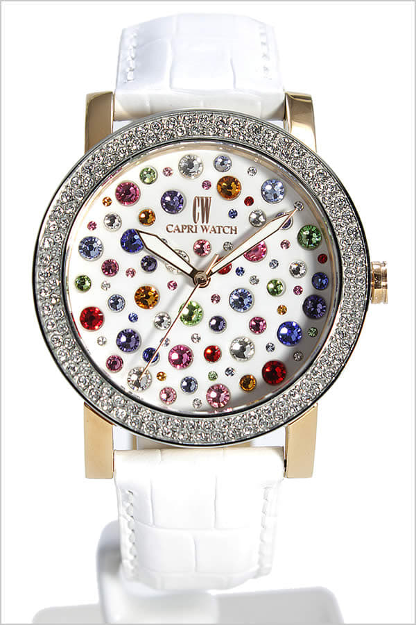 Capri Watch カラフルストーン レディース時計