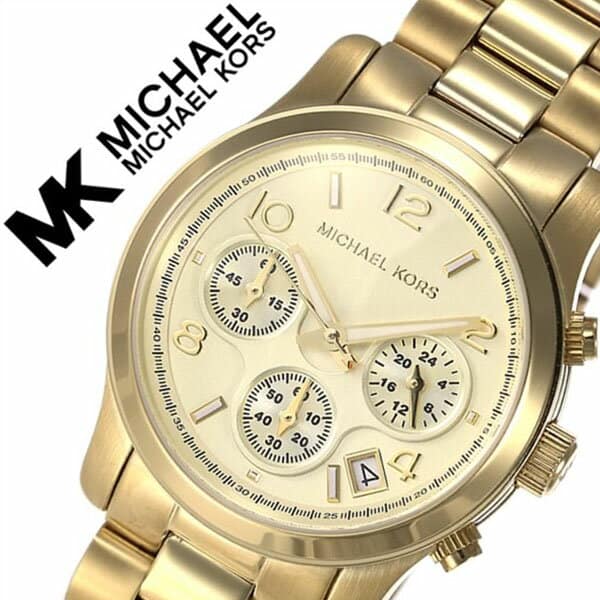 New][shipment on that day] Michael Kors clock michaelkors watch Michael  Kors michael kors Michael Kors watch MICHAELKORS watch orchid way Runway  Lady's Gold MK5055 Chronograph latest yellow Gold - BE FORWARD Store