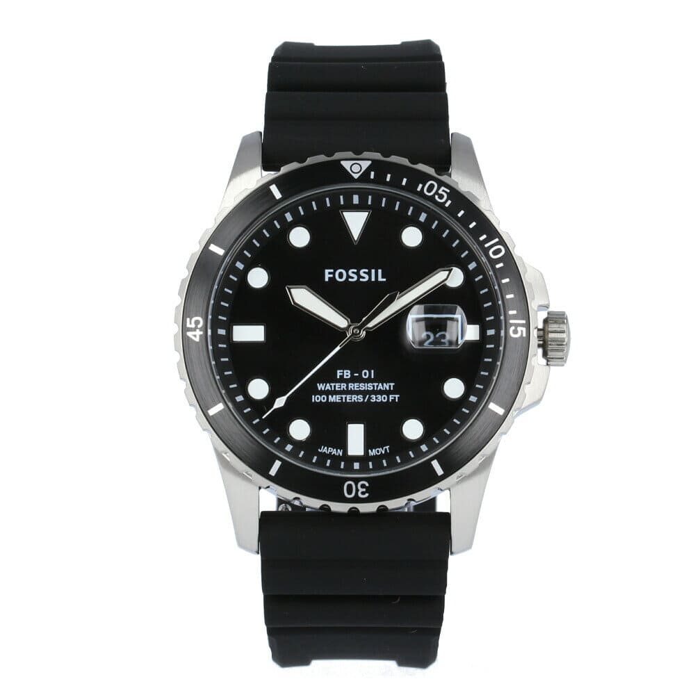 [New]FOSSIL Fossil FS5660 watch mens FB-01 three stitches date Black ...