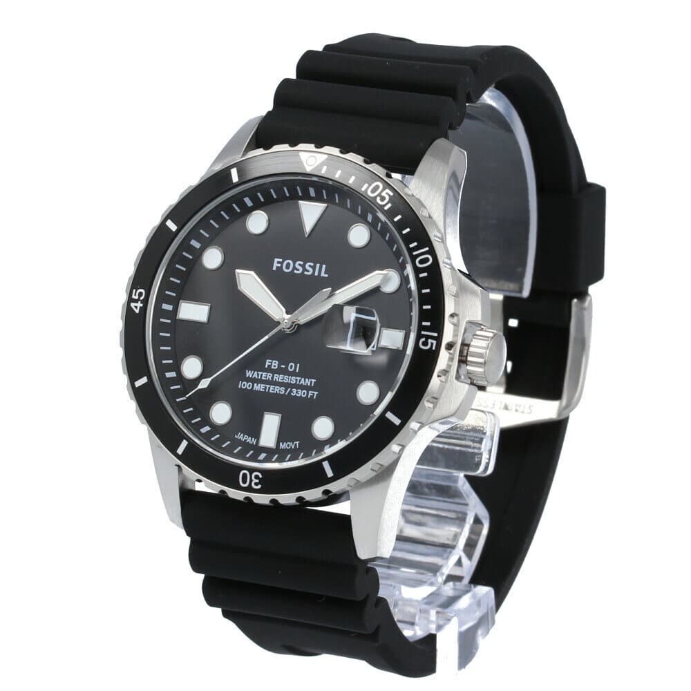 [New]FOSSIL Fossil FS5660 watch mens FB-01 three stitches date Black ...