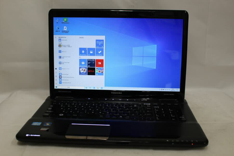 送料無料 高速SSD512GB ブラック ノートパソコン 中古良品 17.3型 東芝