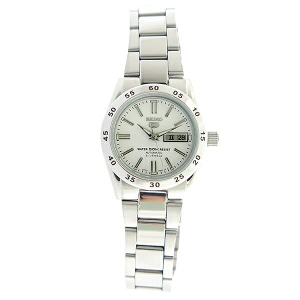 New Seiko 5 Ladies Automatic Watch White SYMG35K1 BE FORWARD Store
