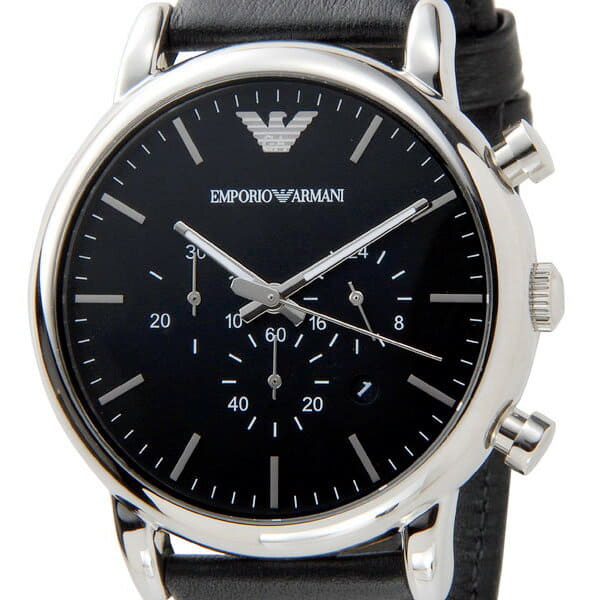 Kurono - BE ARMANI Luigi Armani clock Emporio Store EMPORIO New]Emporio watch AR1828 quartz Armani clock Black FORWARD