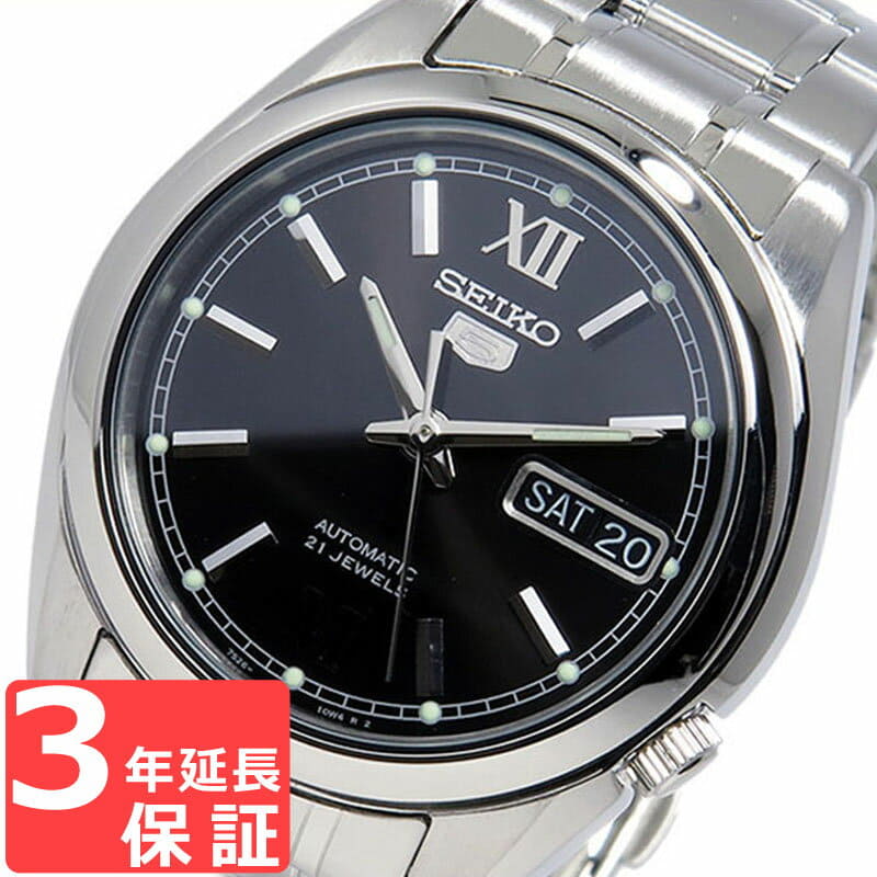 New]Seiko 5 Men's Self-winding Watch Black SNKL55K1 - BE FORWARD Store