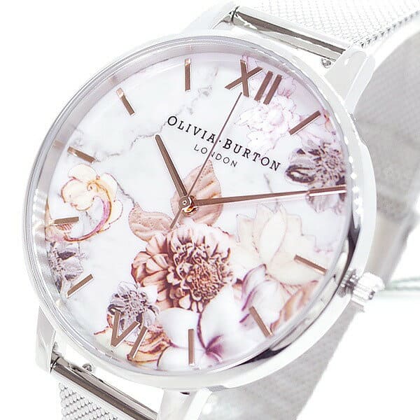 [New]Olivia Burton Ladies Quartz Watch White/Silver OB16CS10