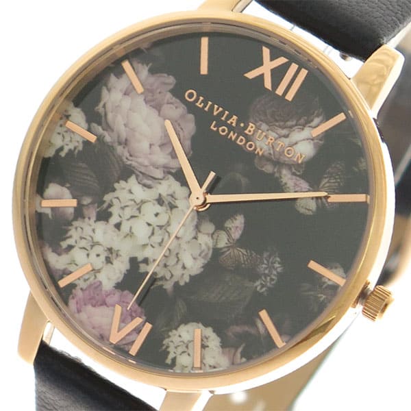 New Olivia Burton Ladies Quartz Watch Black OB15WG12 BE FORWARD Store