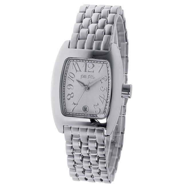 New]FOLLI FOLLIE Ladies Quartz Watch Metal Belt White