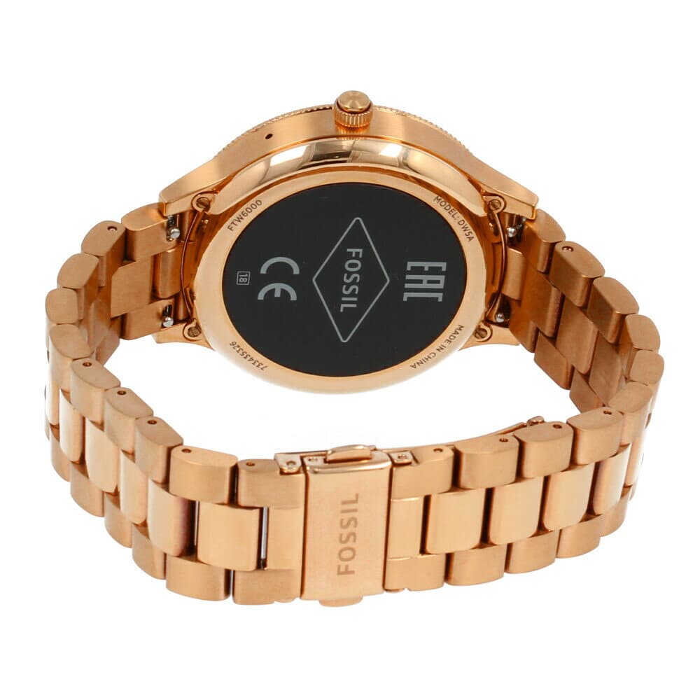 [New]FOSSIL Q VENTURE Smart Watch Rose Gold Stainless Steel for Unisex ...