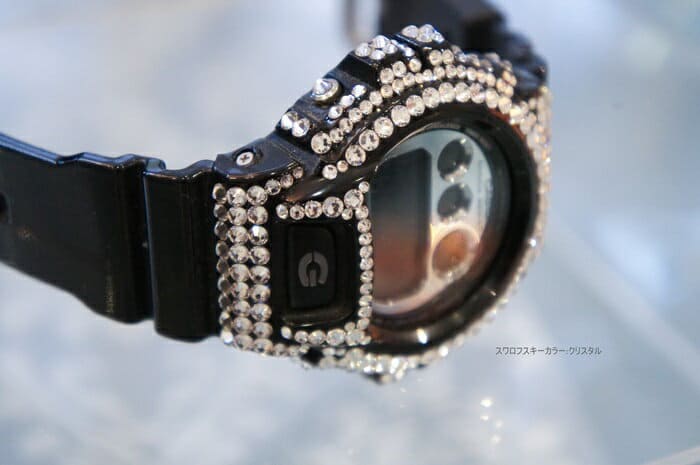 New]CASIO G-SHOCK Casio G-Shock Black Custom Swarovski shiningly 