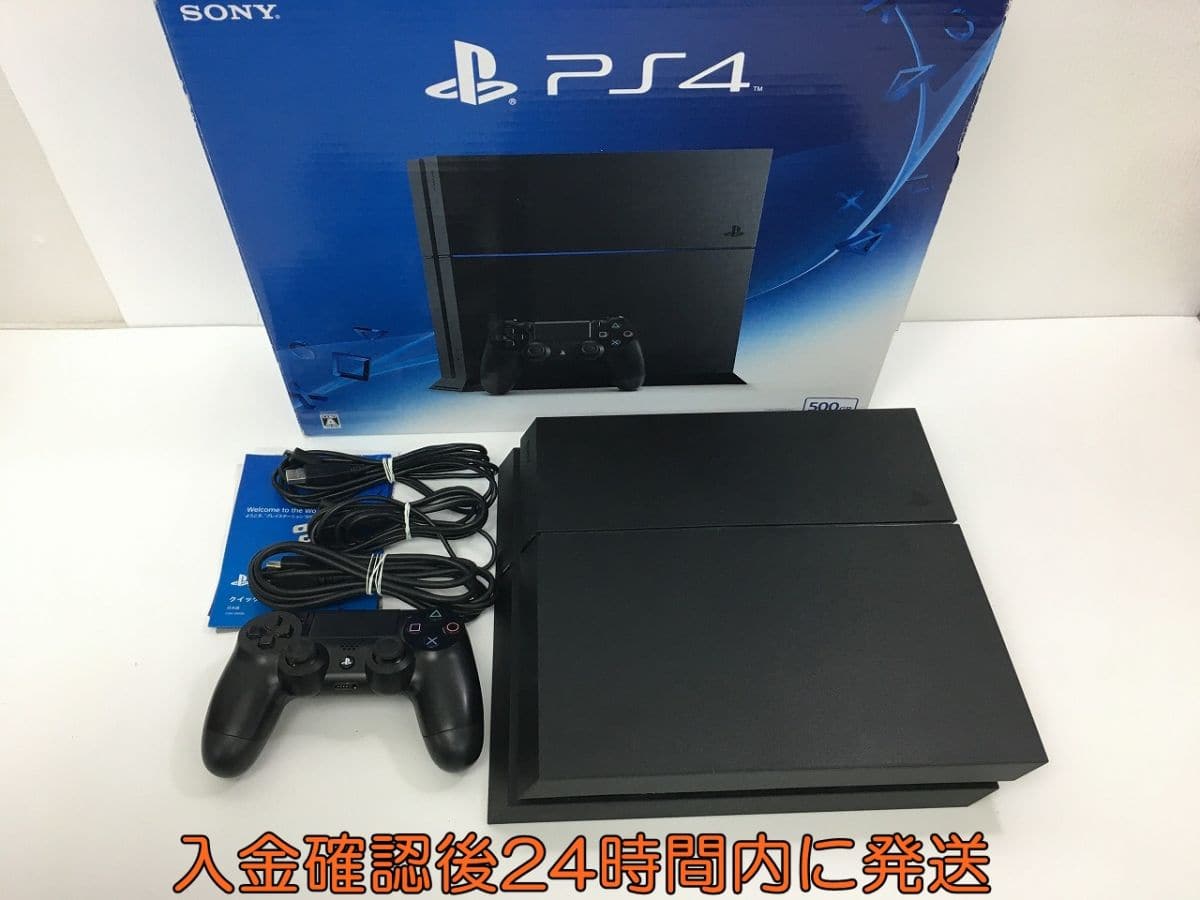 [Used]PS4 　 CUH-1200A 500G jet Black operation check initialization  finished Ver.7.02 PlayStation 4 ※Middle box, headset missing part  1A0421-301hh/F4