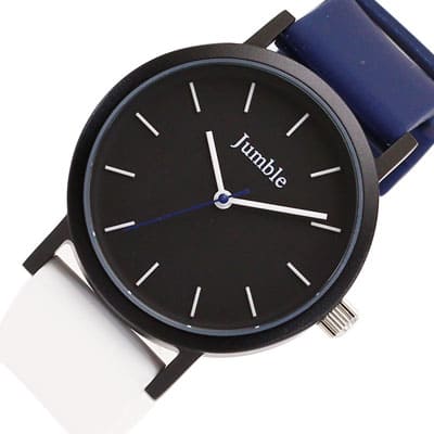 [New]JUMBLE Watch Colorful Rubber JST04-BKBLWH - BE FORWARD Store